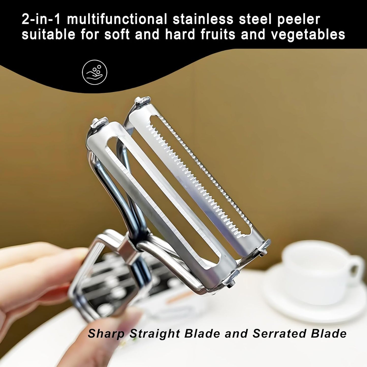 Best Vegetable Carrot Potato Peelers for Kitchen, Just Like Mom's old steel Fruits Peeler (steel)