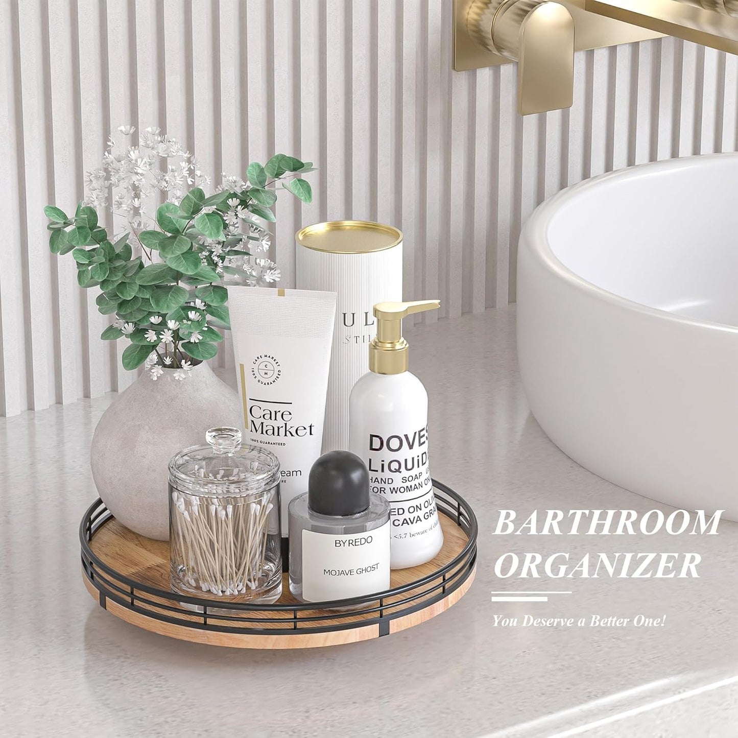 10" Lazy Susan Oak Wood Turntable Organizer for Cabinet, Round Wooden Farmhouse Lazy Susan Organization and Storage for Dining Table, Pantry, Kitchen, Countertop, Cupboard,Home Decor