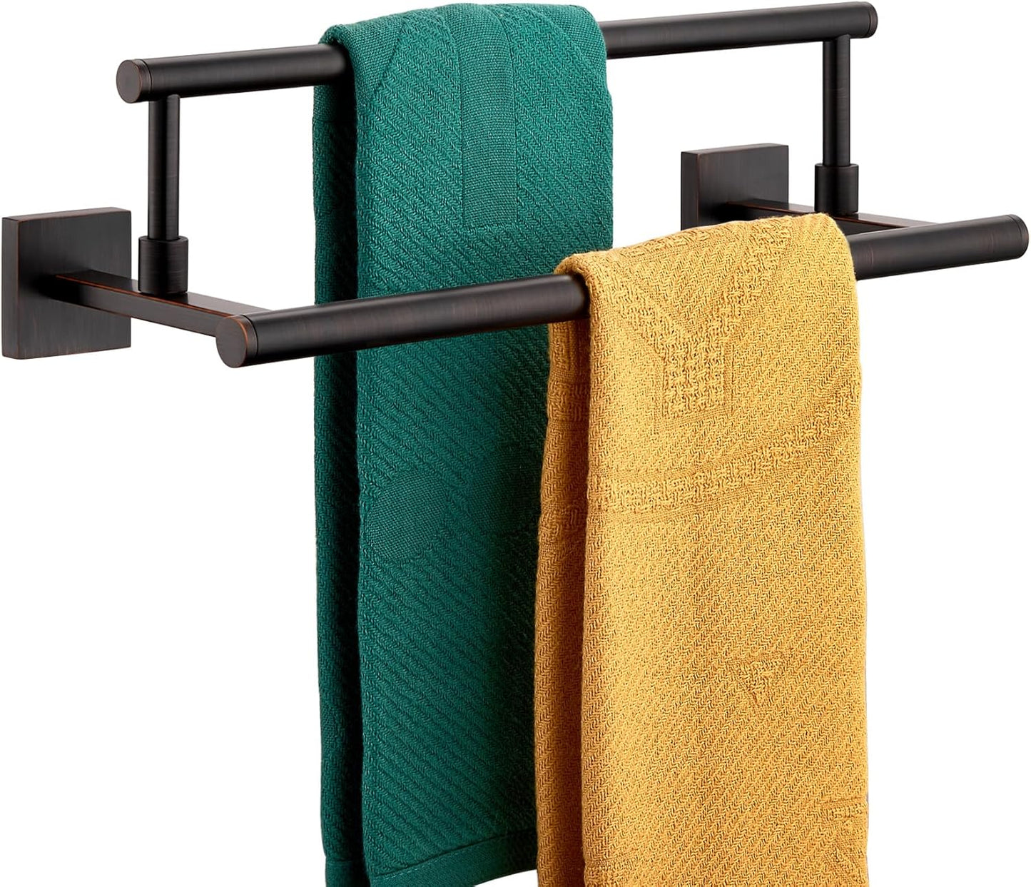 KOKOSIRI Hand Towel Bar 16-Inch Towel Holder Bathroom Rack for Bath Cabinet Towel Rails Oil Rubbed Bronze Stainless Steel B5009ORB-L16