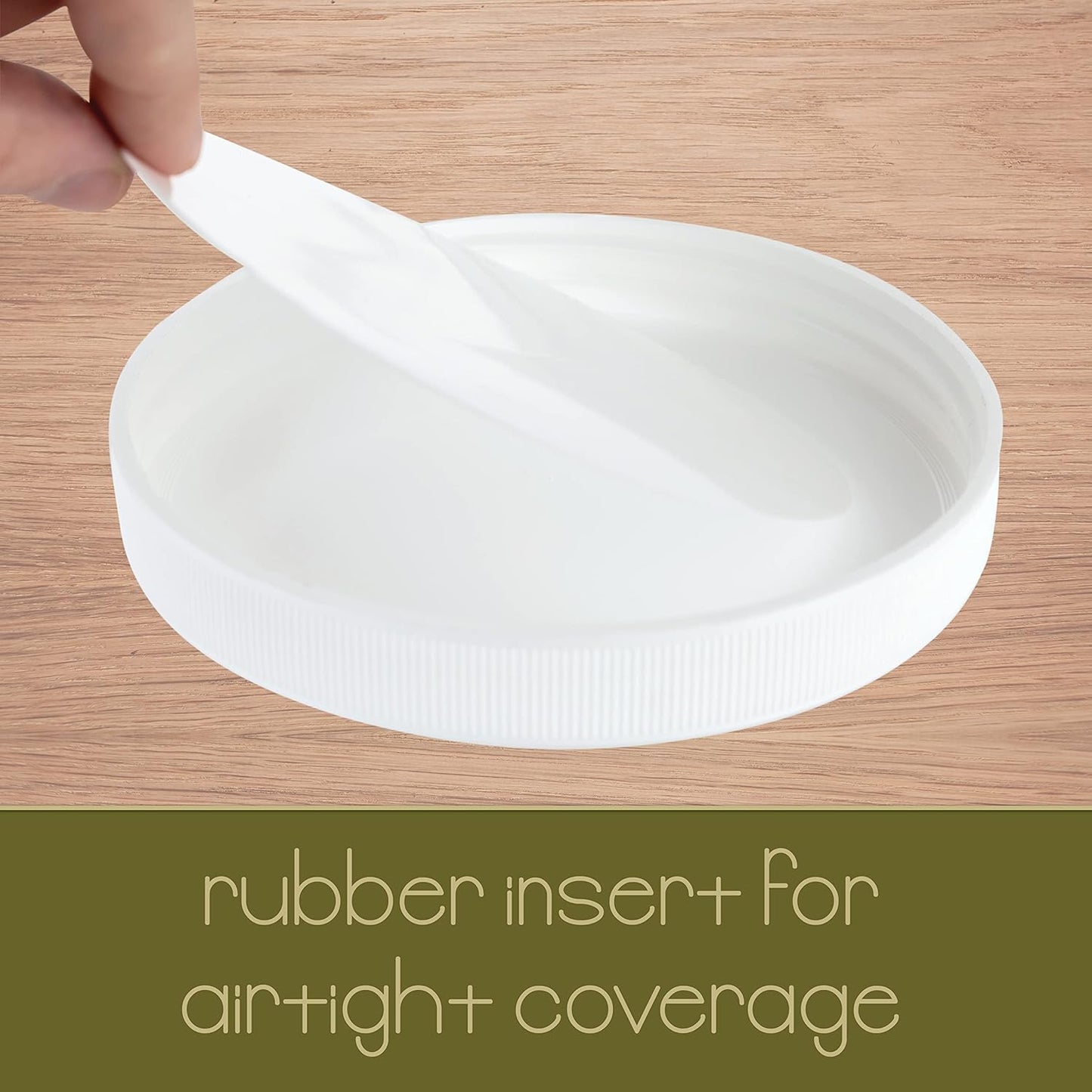 kitchentoolz Half Gallon Mason Jar 64oz – 4 Pack Wide Mouth Glass Jars with Foam-Lined Plastic Lid – Airtight Storage for Kombucha, Pickling, Canning – Big Mason Jars