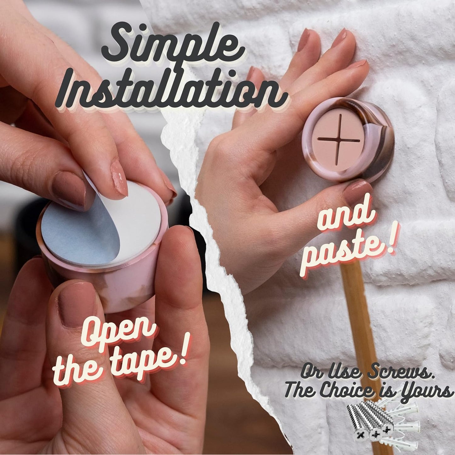 HEFA Towel Hooks, Dish & Hand Towel Holder, Kitchen Organization - 8 Pack Eco