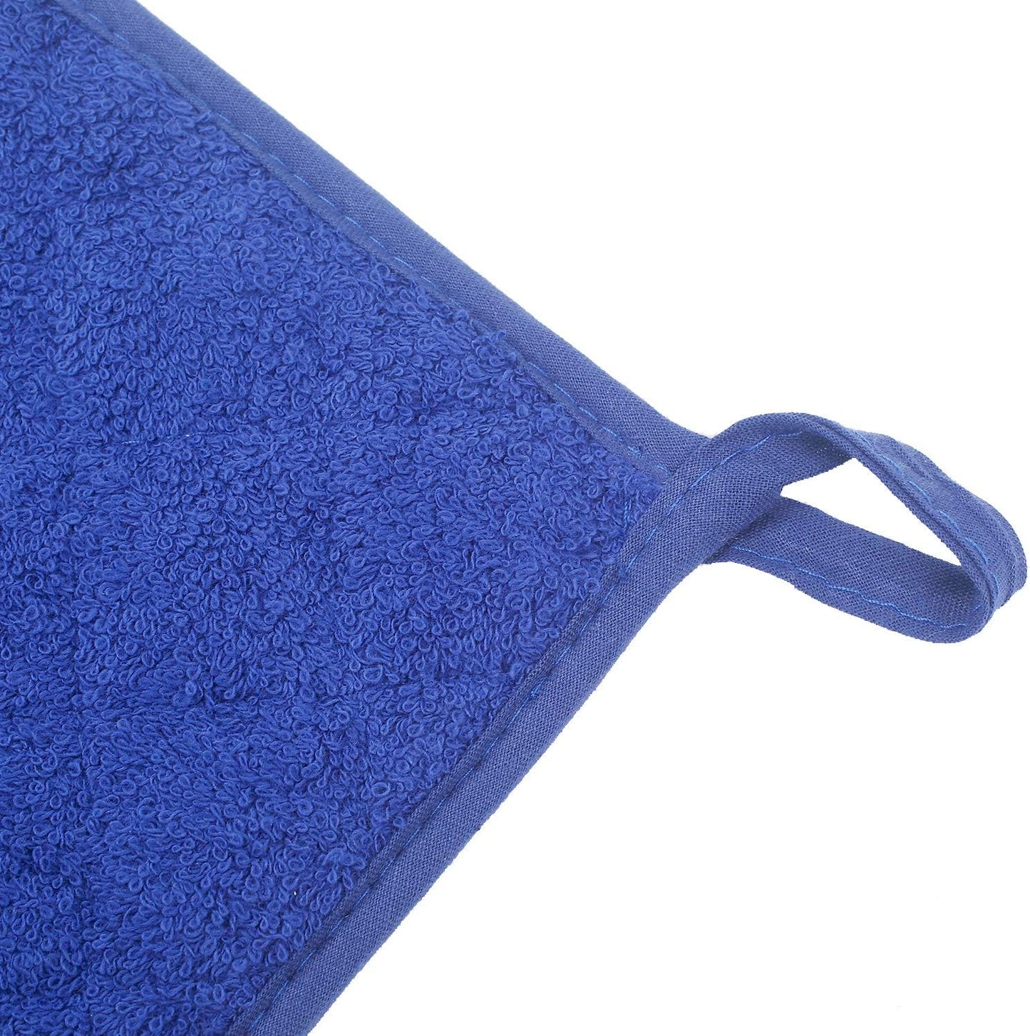 100% Cotton Kitchen Everyday Basic Terry Pot Holder Heat Resistant Coaster Potholder for Cooking and Baking Set of 5 Navy Blue