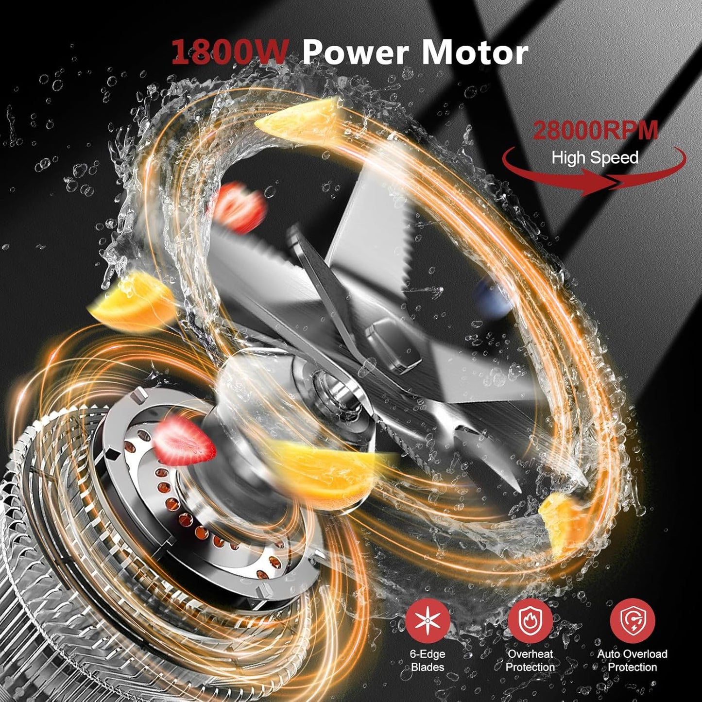 Blender for Smoothies with 1800 Watt Motor Powerful Countertop Blenders for Kitchen 70OZ Large Capacity Smoothie Blender and Grinder Combo for Ice Crush Frozen Drinks Puree