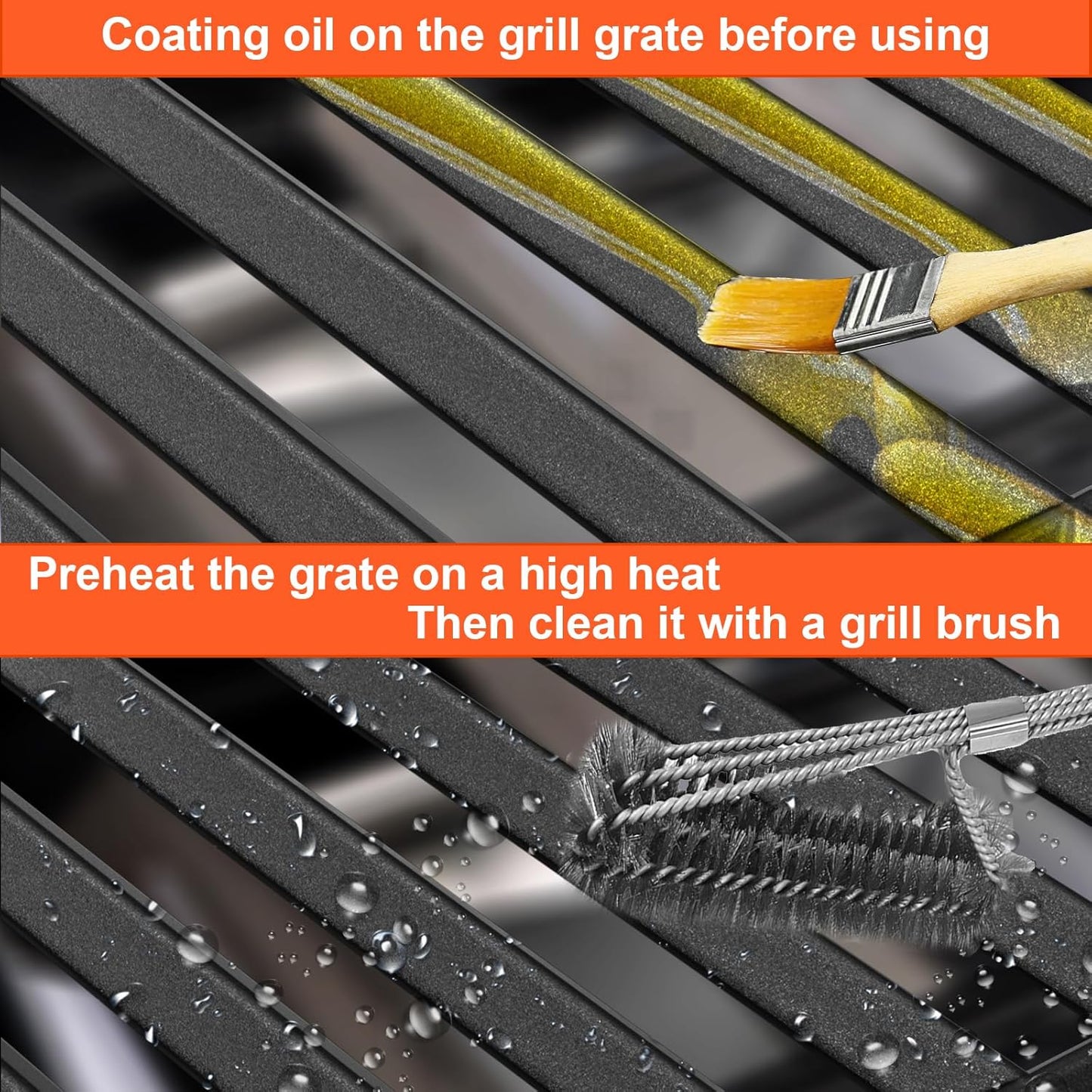 DELSbbq 17" Grill Grates for Charbroil Performance 6 Burner 463228622 463229021 463229521 463229521B 463284422, Cooking Grids for Charbroil Grills, Replacement Parts for G426-0005-W1, Cast Iron