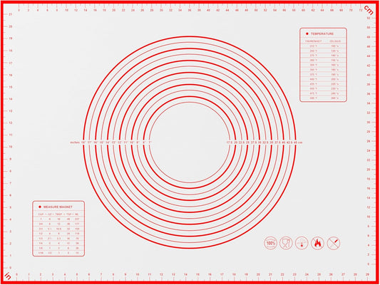 BlueBark 1 PCS - 28"L x 20"W Non-stick Silicone Baking Mat for Pastry & Dough, Sourdough Bread Making Tools, Kitchen Counter, Cooking Enthusiasts