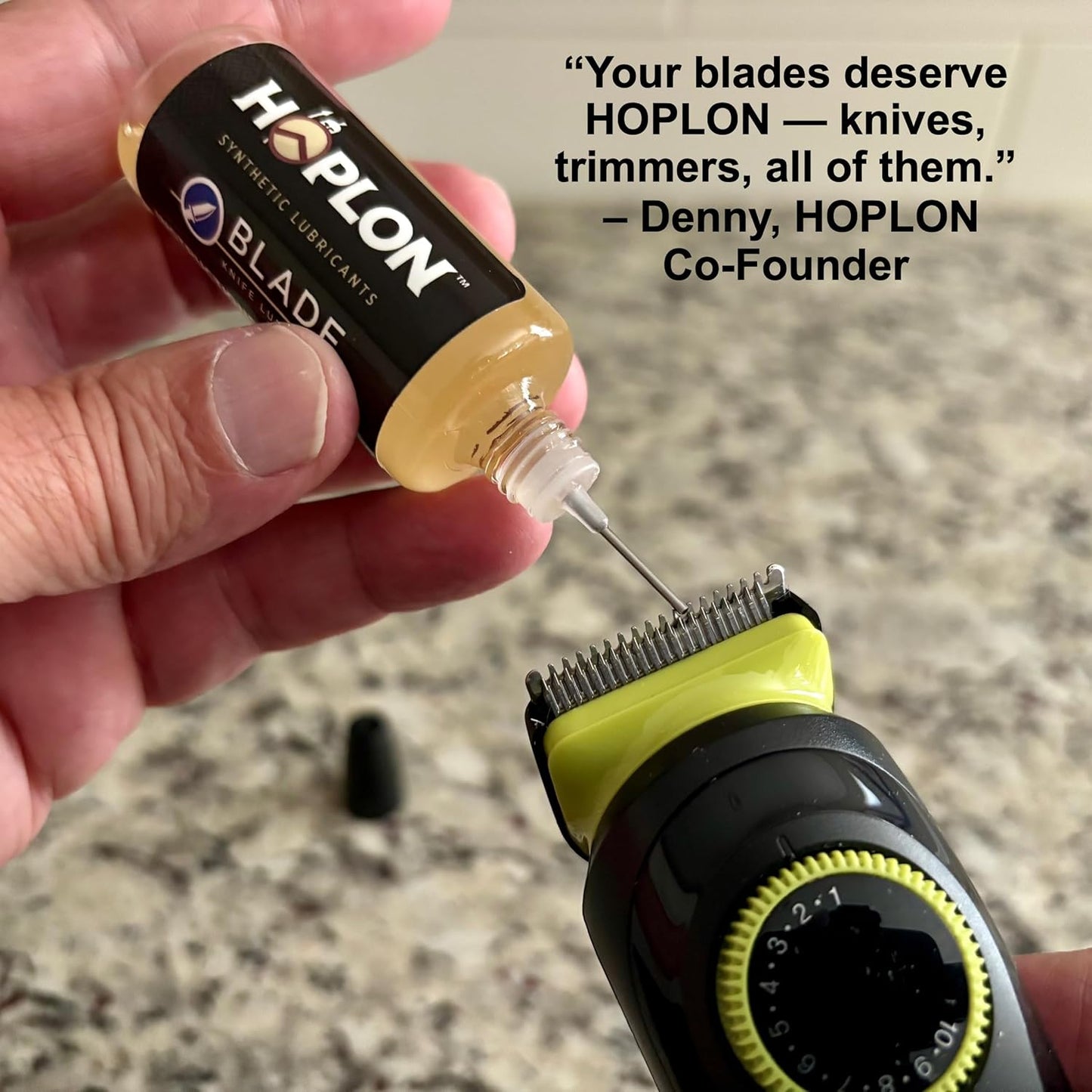 HOPLON Blade 100% Synthetic Knife Lubricant – Folding Knives Open and Close Effortlessly, Keep Blades Smooth & Rust-Free, Low Odor, Long-Lasting Protection with Precision Needle & Dauber Applicators