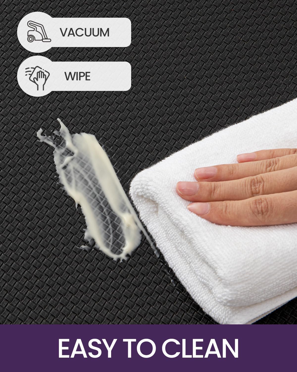 DEXI Kitchen Floor Mats Cushioned Anti Fatigue, 23x94, Large Long Standing Runner Rug Waterproof, Comfort Memory Foam Padded for Front Sink Laundry, Black