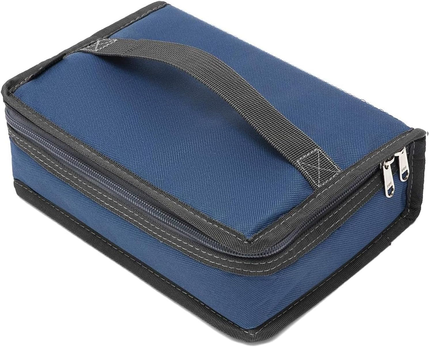 FlowFly Small Insulated Lunch box Portable Soft Bag Mini Cooler Thermal Meal Tote Kit with Handle for Work & School, Cyan