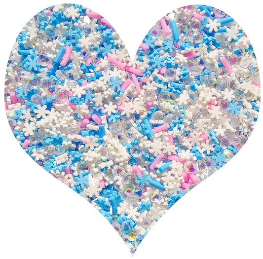 EHOPE Fake Sprinkles Fake Christmas Sprinkles Fake Candy Sprinkles Clay Sprinkles Polymer Sprinkles Polymer Clay Slices for Nail Art DIY Crafts Cake Phone(40G-Sugar granules+Snowflake-21)