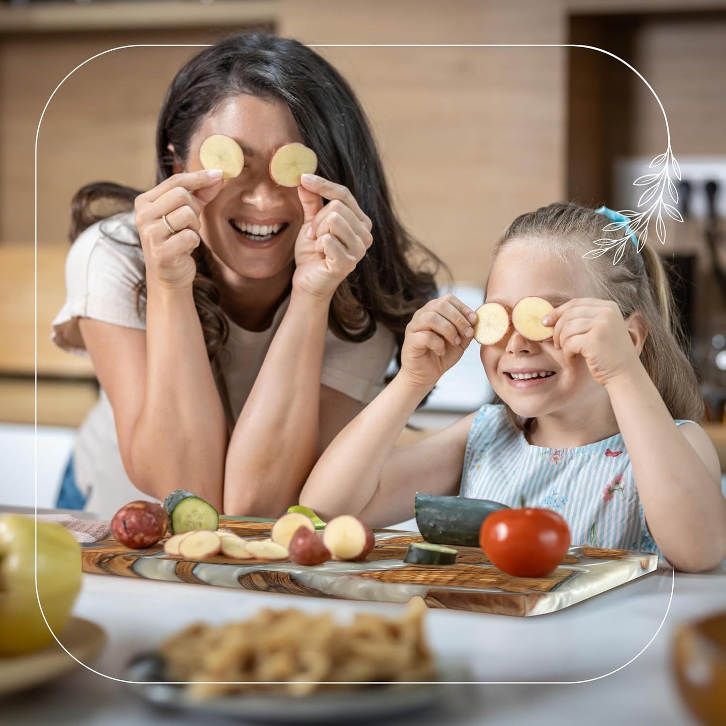 Handmade Olive Wood Resin Cutting Board, Wood and Resin Charcuterie Boards for Housewarming Gifts, Resin Cheese Board, Decorative Cutting Board for Kitchen, Luxury Olive Wood Charcuterie Board