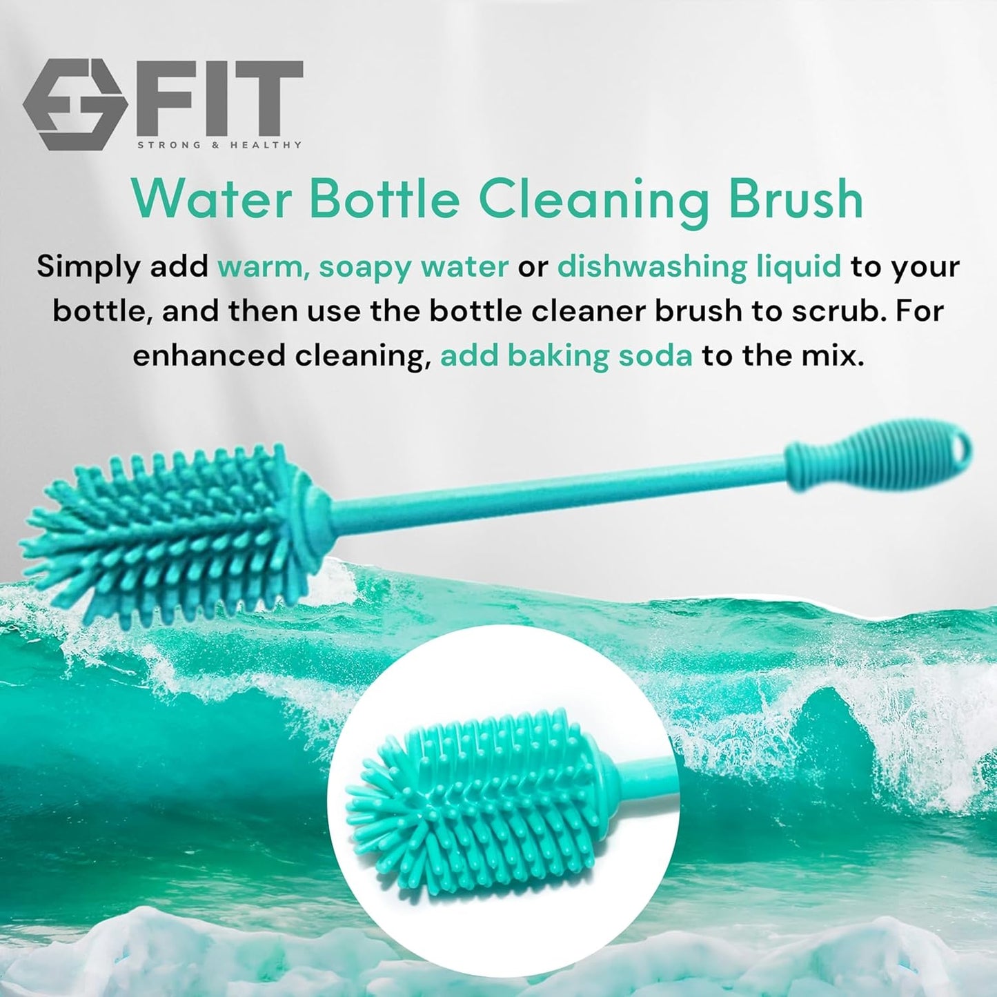 FIT Strong & Healthy 32 oz Glass Water Bottle with Straw Lid, Time Marker, Sleeve & Extra Lid - Motivational, Wide Mouth 1 Liter Glass Drinking Bottle