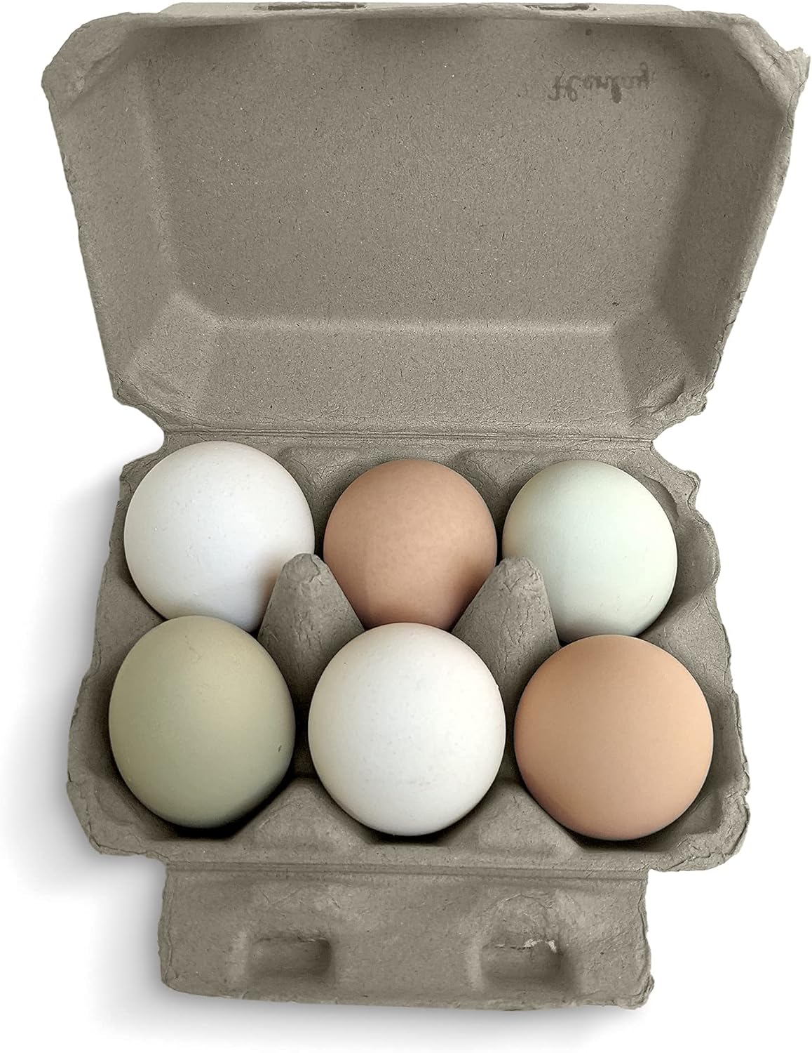 Half Dozen Blank Egg Cartons – 6-Pack Flat Top Half-Dozen Holder, Recyclable Pulp, Ideal for Farm-Fresh Eggs, DIY Custom Labeling, Eco-Friendly Storage - 20 Pack