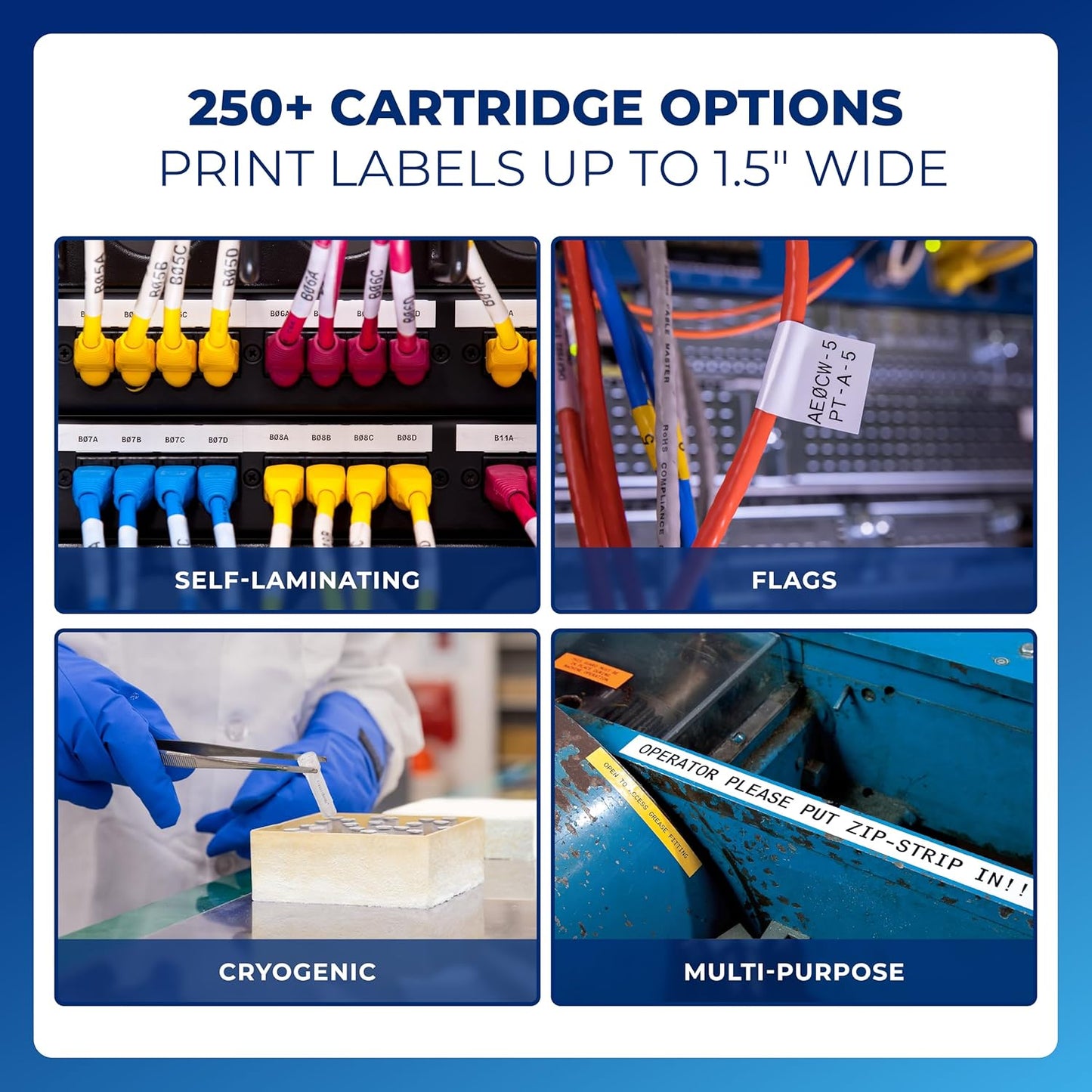 Brady M510 Portable Industrial Label Printer Kit with Product and Wire ID Software, Carrying Case, Label Cartridge, Rechargeable Battery and Charger, 3.75" H x 5.75" W x 10" D