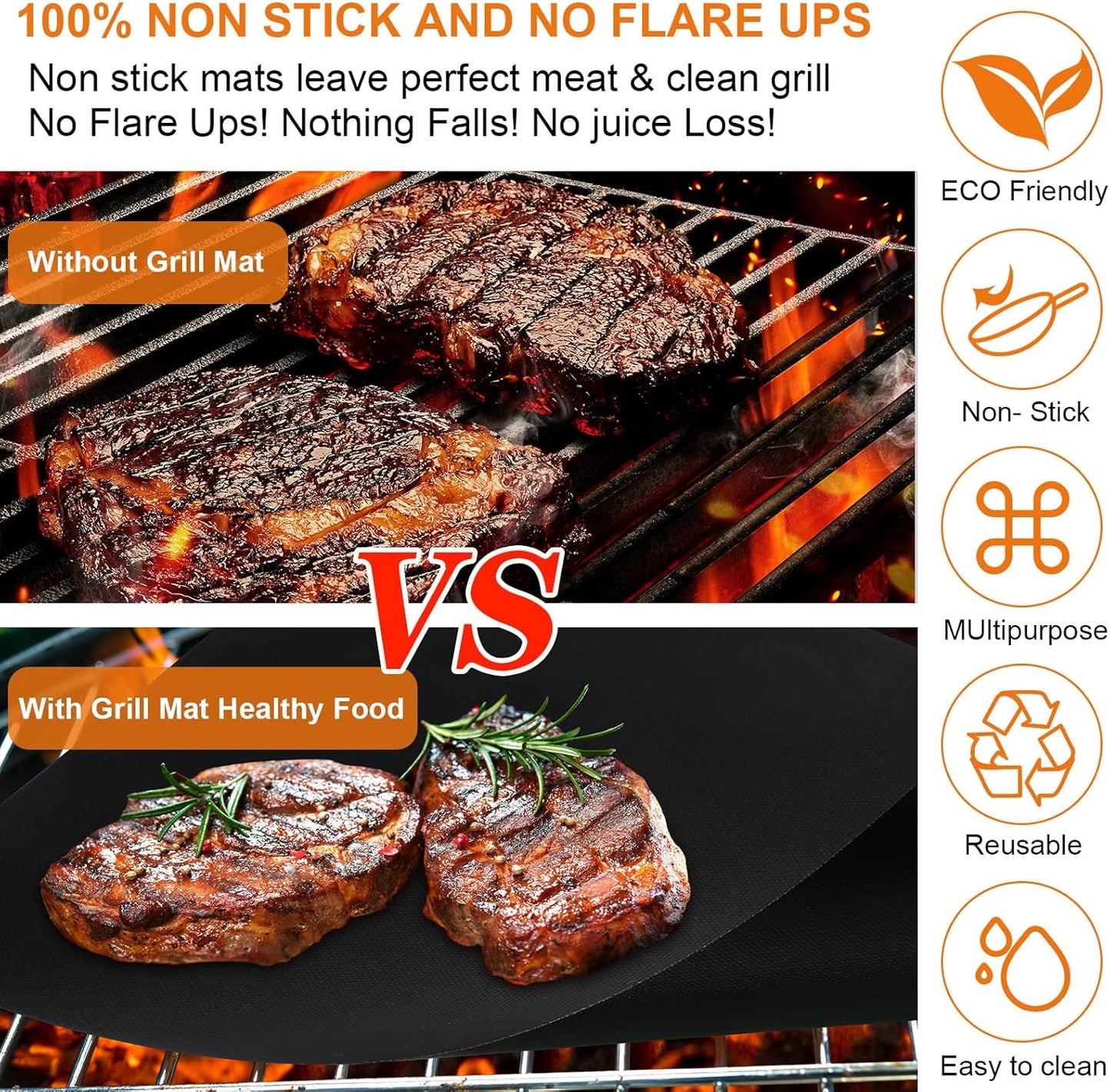 6 Pack Reusable Liners for Toaster Oven Non Stick Fryer Mat Air Fryer Oven Liners Easy Clean Toaster Mat Compatible with Cuisinart, Ninja, Kalorik Microwave(12 x 14 Inch)