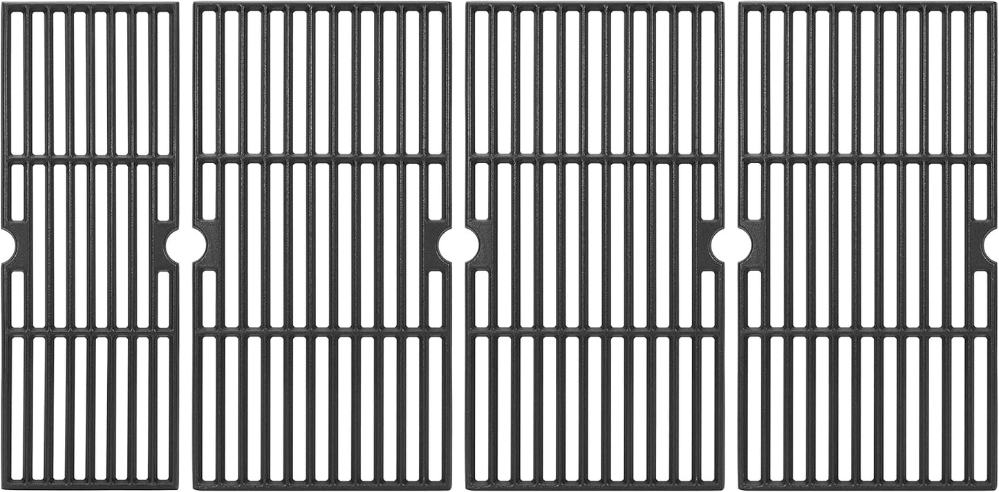 DELSbbq Cast Iron Grill Grates for Charbroil Performance 6 Burner Grills 463245917 463238218 463276517 463276617 463277918 466245917, Cooking Grids Replacement for G470-0002-W1 G470-0003-W1