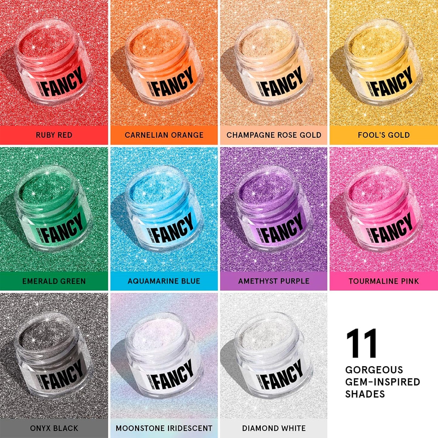 Fancy Sprinkles Halloween Onyx Black Premium Edible Glitter, 100% Edible Glitter for Sparkling Food & Drinks No Taste or Texture (4gm)