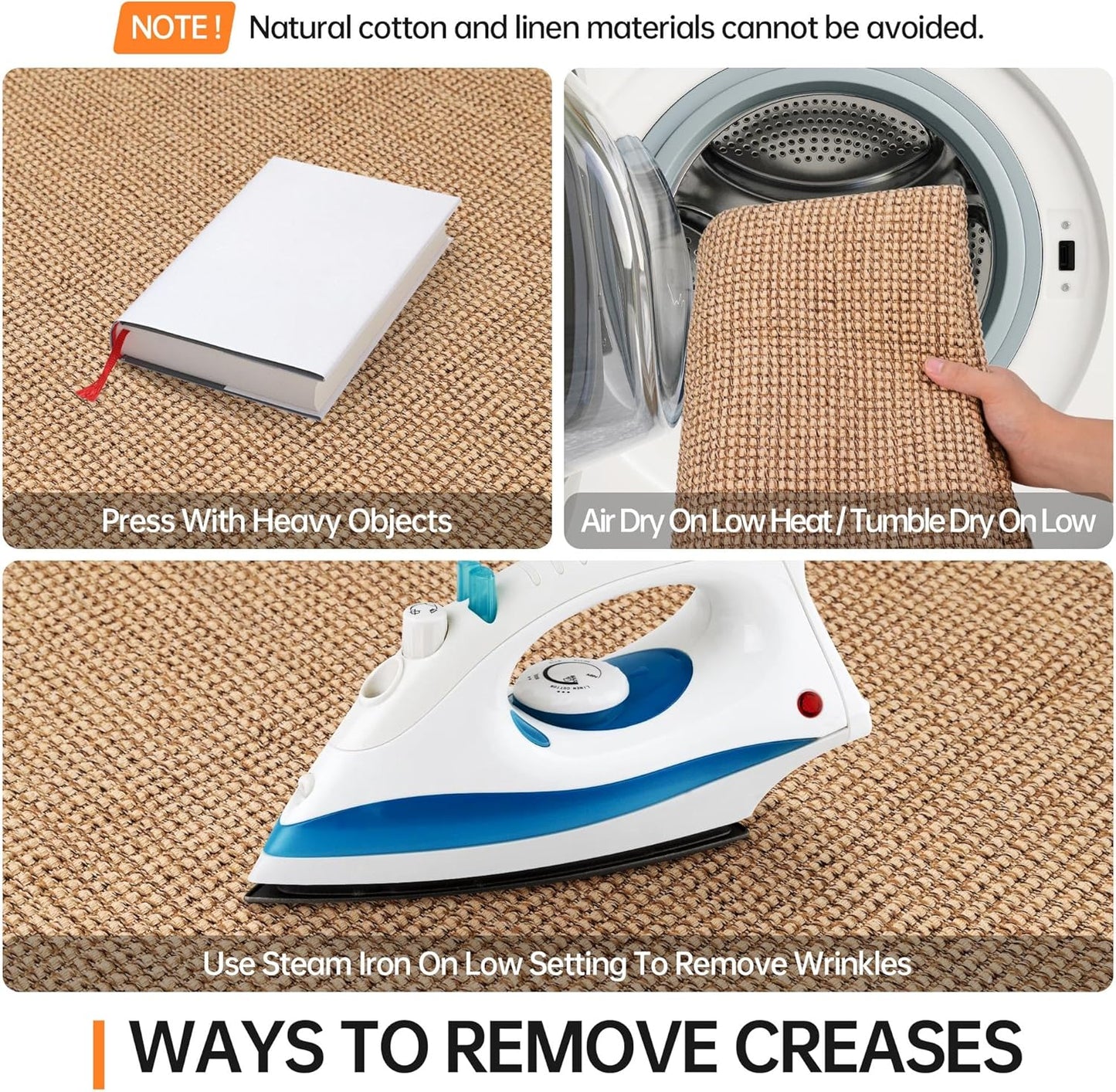 Kitchen Rugs and Mats Non Skid Washable [2PCS] (17.3" x 30"+ 17.3" x 60"), Absorbent Kitchen Floor Mats, Boho Cotton Kitchen Runner Rugs Comfort Standing Mat for Sink Hallway Laundry