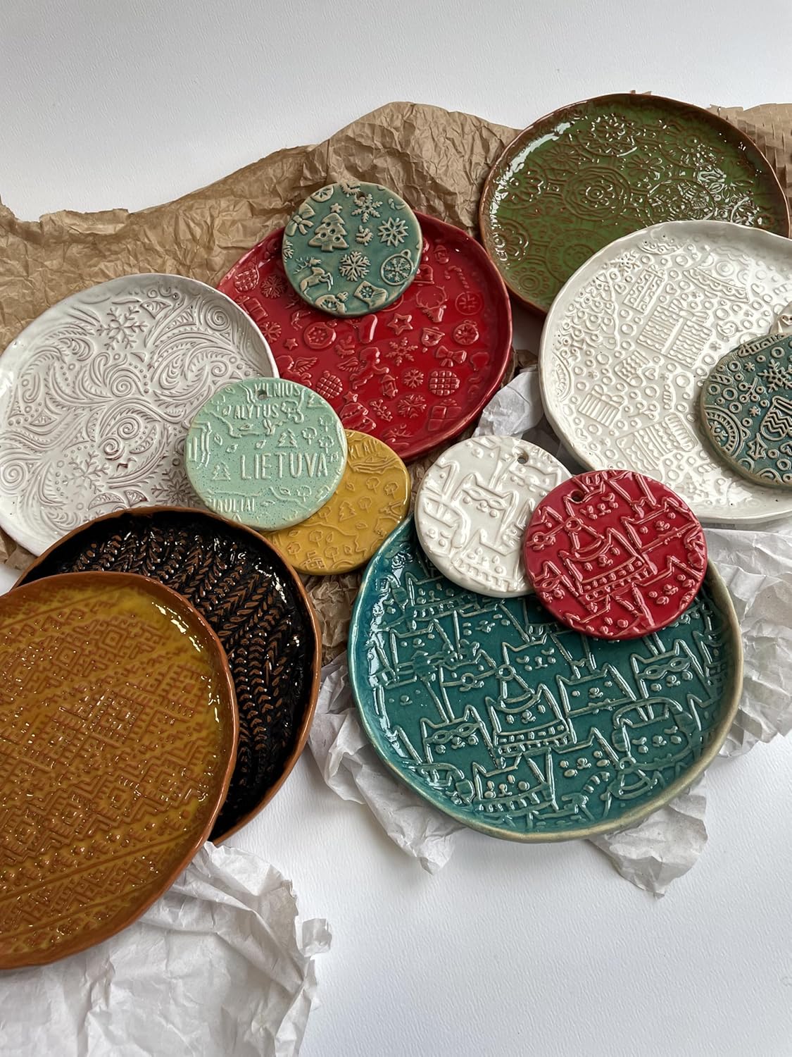 DINOSAURS EMBOSSING ROLLING PIN ENGRAVED with DINOSAURS for EMBOSSED COOKIES JURASSIC ANIMALS TYRANNOSAURUS REX