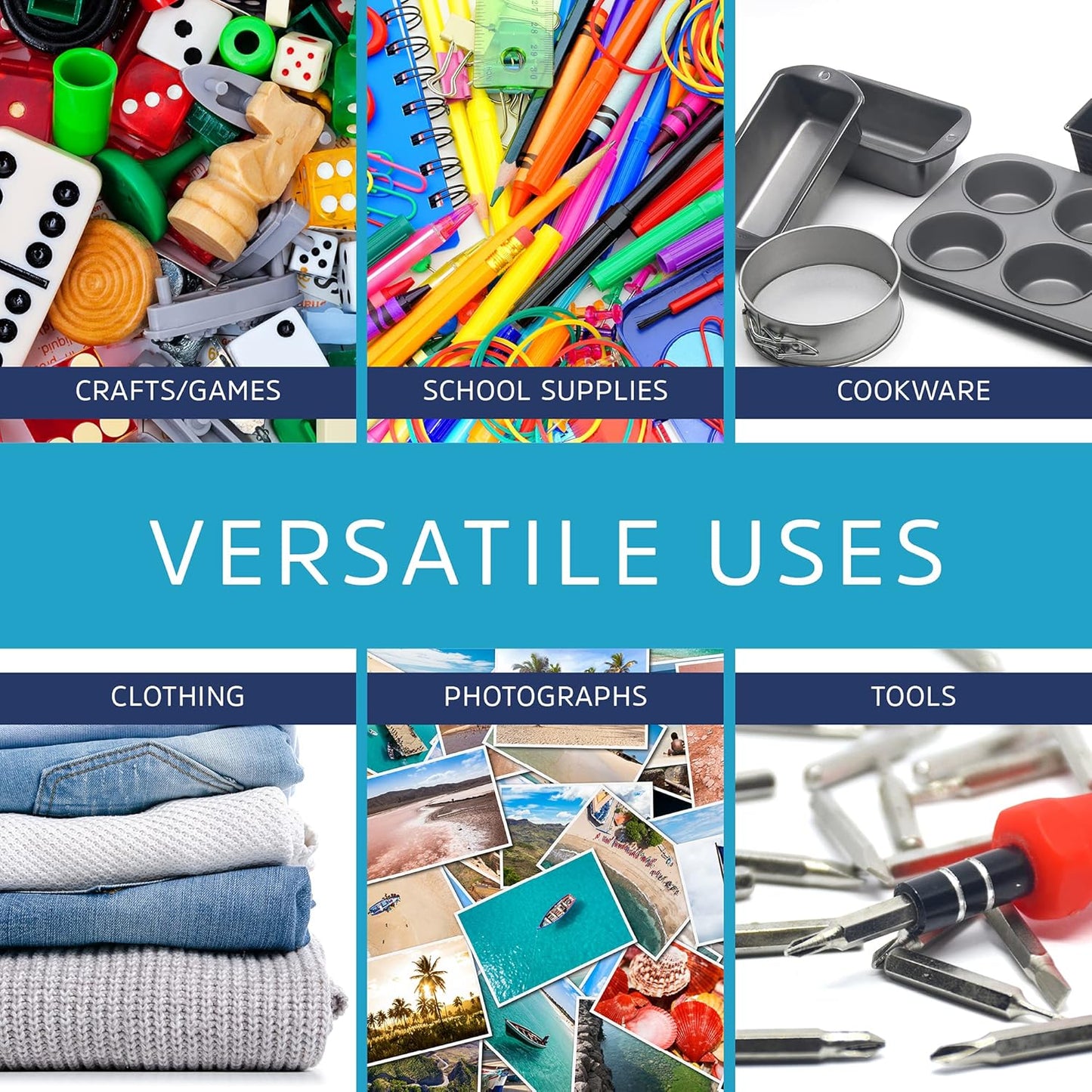 GPI Pack of 100, 14" x 20" Clear Plastic RECLOSABLE Zip Bags - Bulk 2 mil Thick Strong & Durable Poly Baggies with Resealable Zip Top Lock for Travel, Storage, Packaging & Shipping